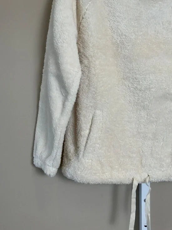 GAP Body Sherpa Mock-Neck Popover Kangaroo Pocket Sweatshirt - Picture 6 of 16